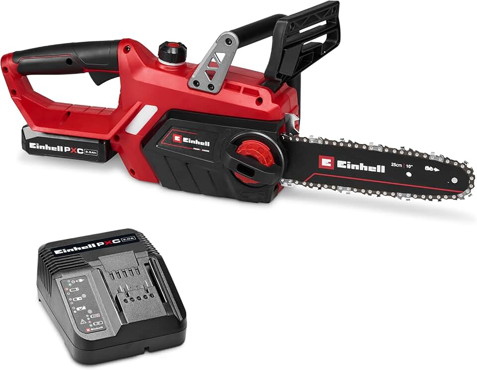 Einhell - tronçonneuse GE-LC 18/25-1 Li - 23 cm - 18V, 2,5Ah, lubrification auto, kit complet, GE-LC 18/25-1 Li