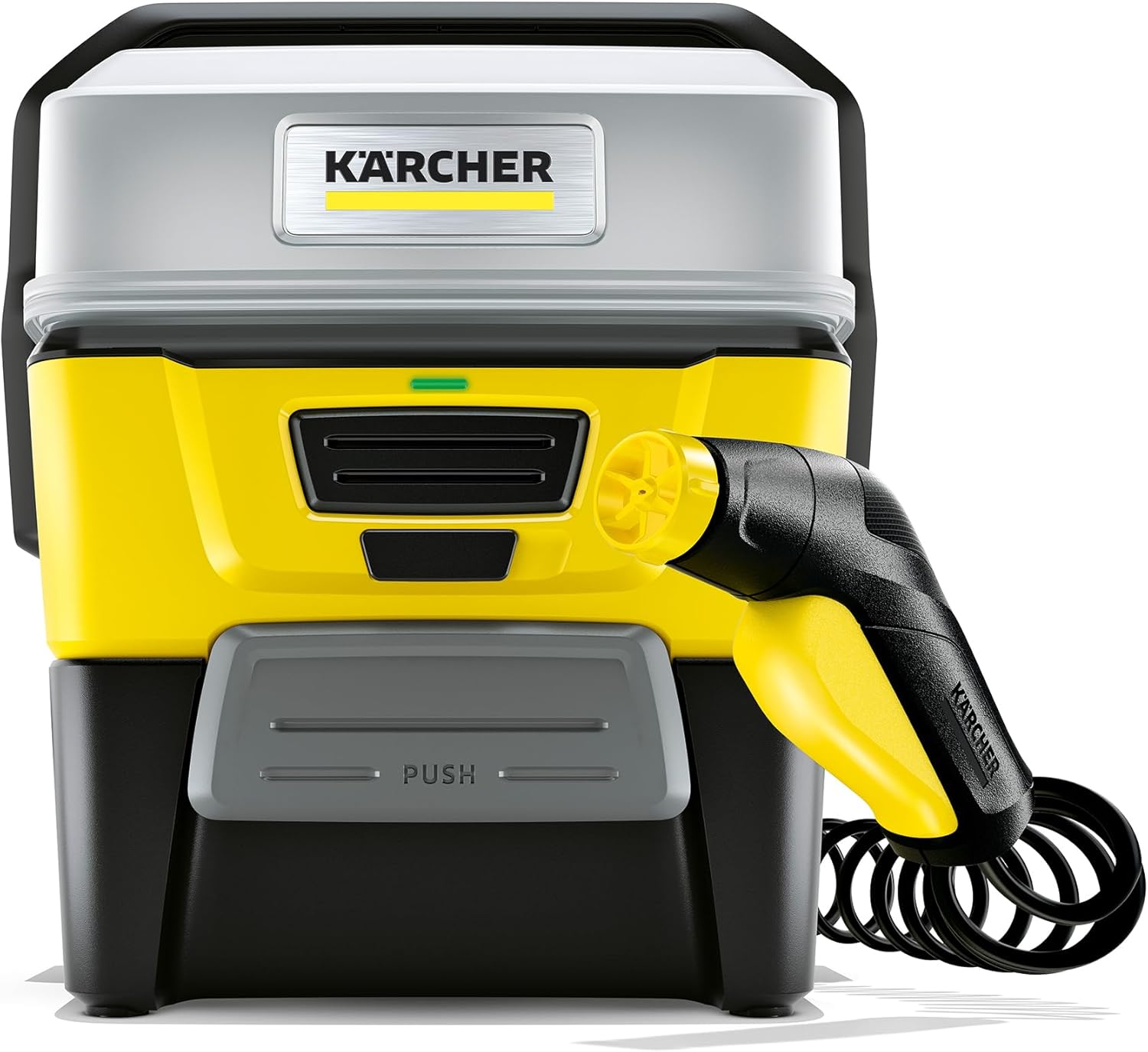 Kärcher Nettoyeur à Pression Mobile OC 3 + Kit Vélo, Débit : 2 L/h, Réservoir d'eau : 4 L, Tuyau : 2,8 m, Buse à Jet Plat, Brosse Universelle, Nettoyant, Bonnette Microfibres, Boîte de Rangement