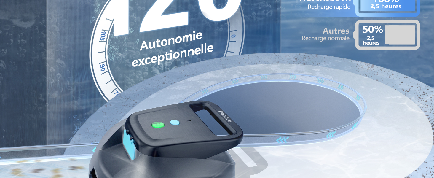 Le texte se lit comme suit : « Autonome aufstellvariante ». Plusieurs images montrant un aspirateur robot dans différentes positions et différents scénarios de charge.
