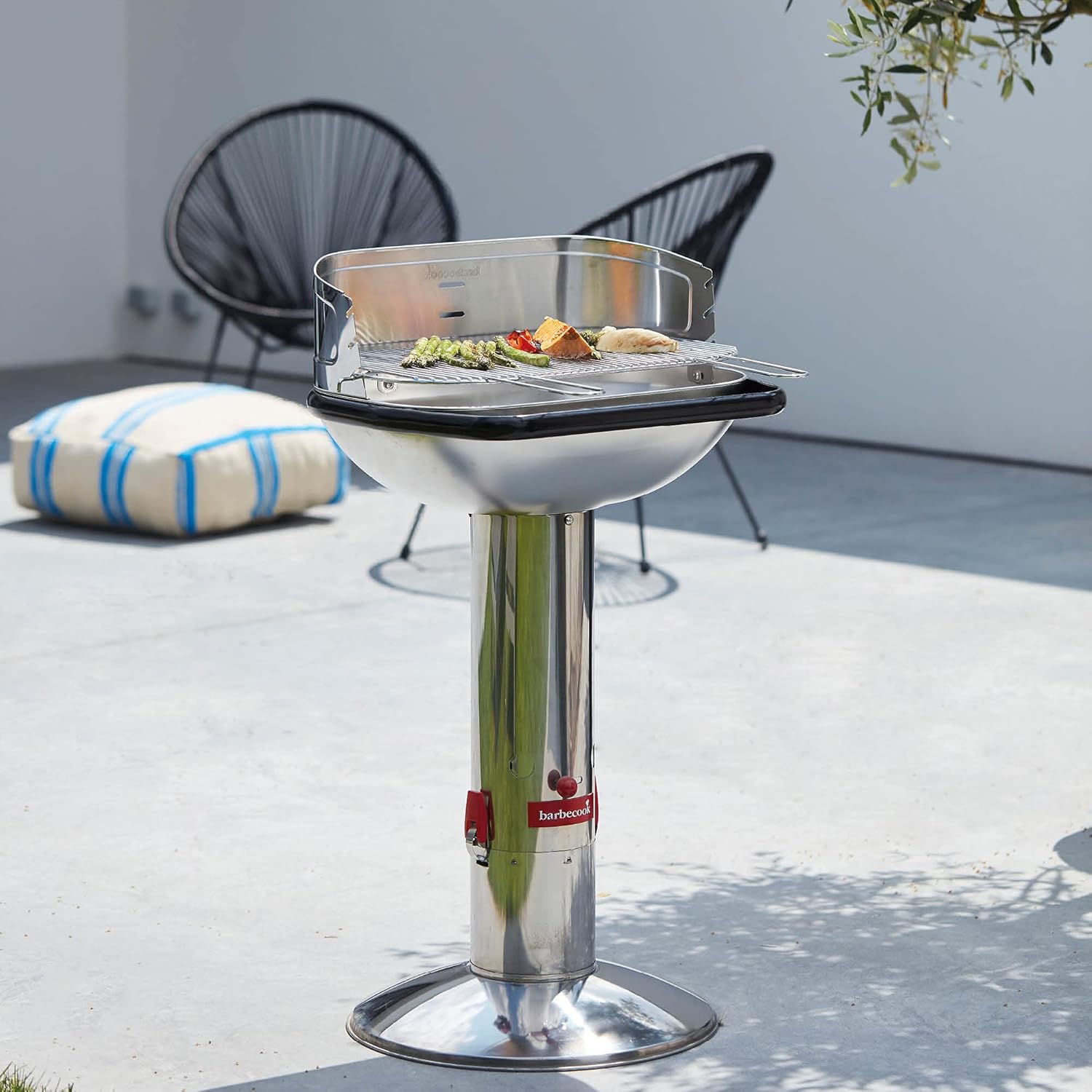 Barbecook - Loewy 55 barbecue inox - 56x34x100cm - charbon - Gris