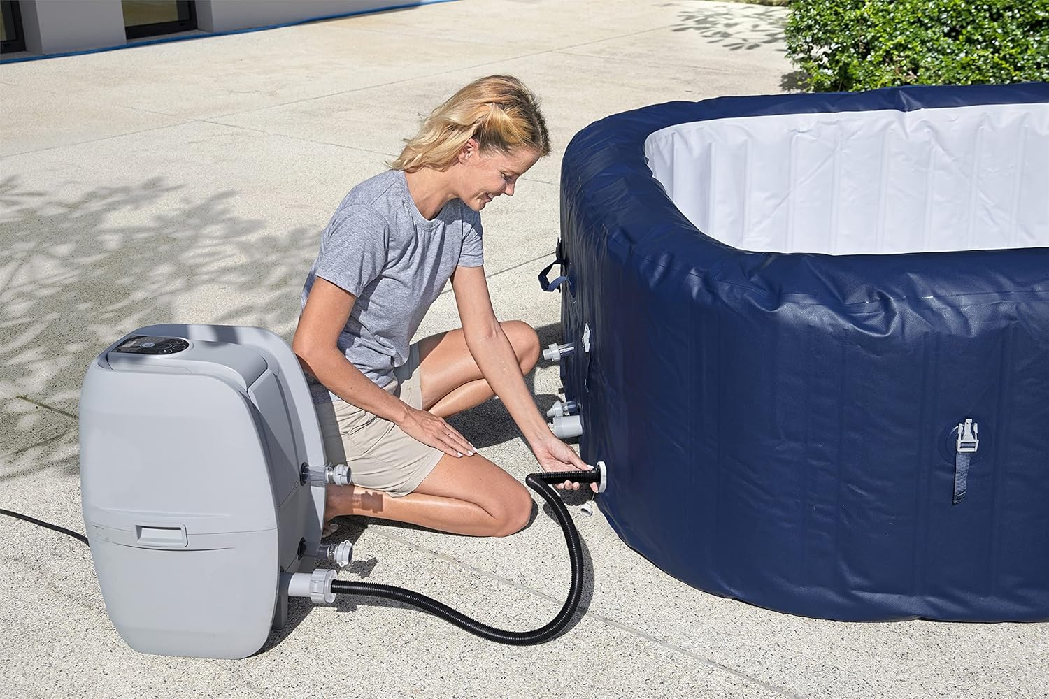 Bestway - Lay-Z-Spa Hawaii Airjet - 180x180x71cm - 4-6 personnes