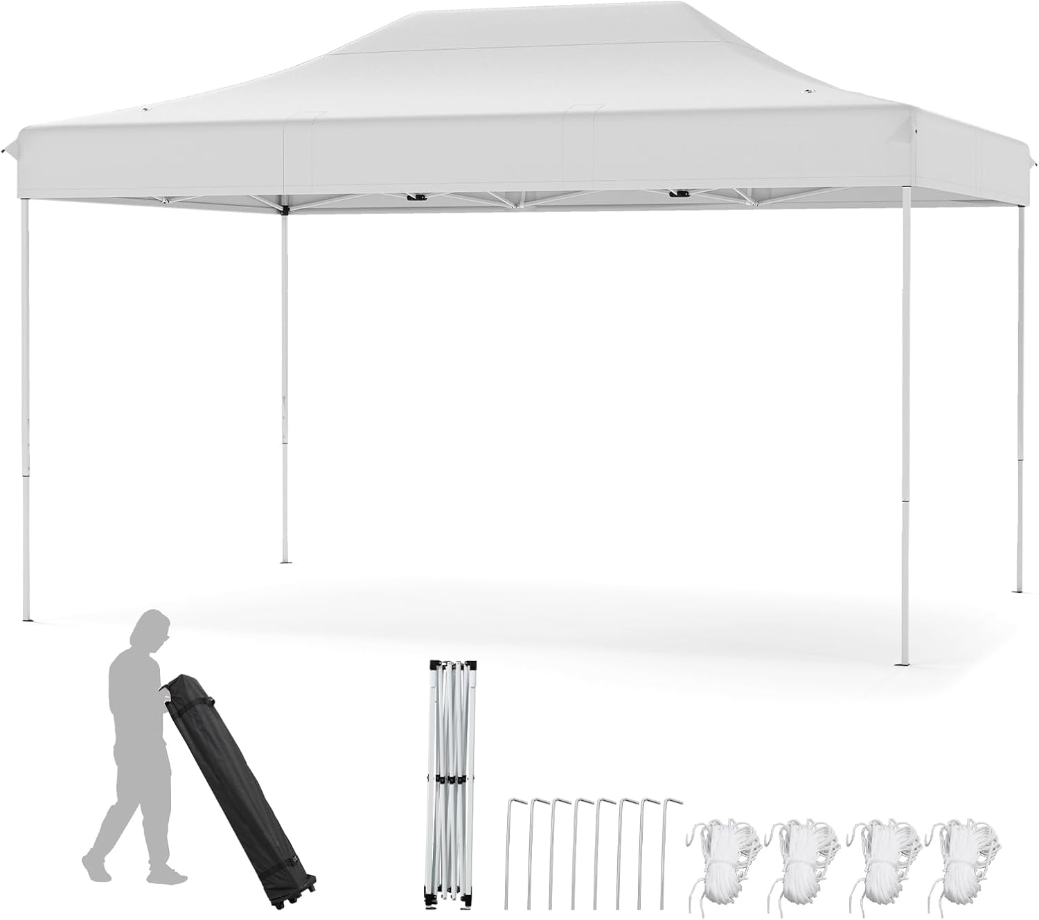 GOPLUS - Tonnelle pliante 3x4,5m - imperméable, réglable, sac de transport