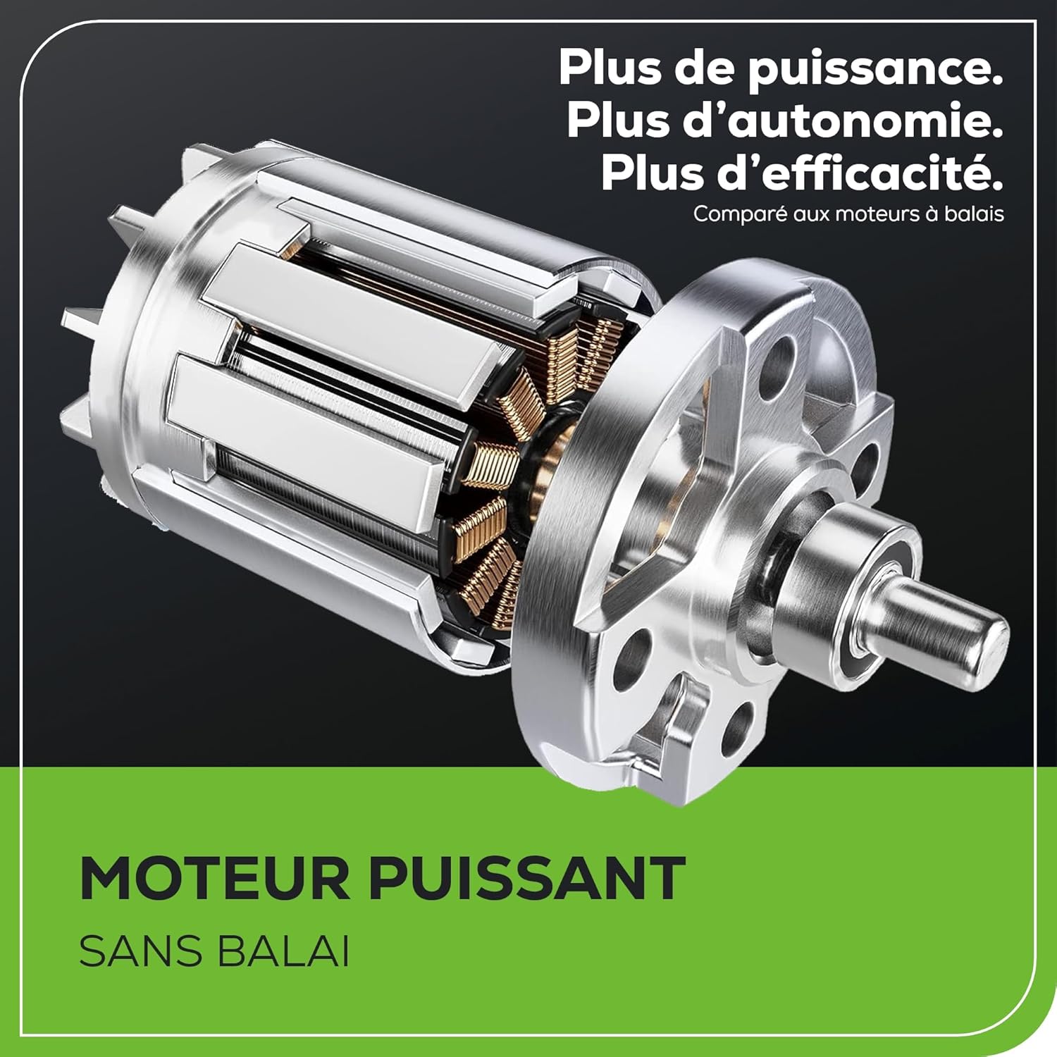 Greenworks 48V (24V x 2) Tondeuse Gazon Batterie sans Fil Autopropulsée, Largeur de Coupe 46cm, Sac 55L, Tondeuse Electrique Gazon Inclus 2 X 24V 4Ah et Chargeur Double, Garantie 3 Ans, MO48L424-01