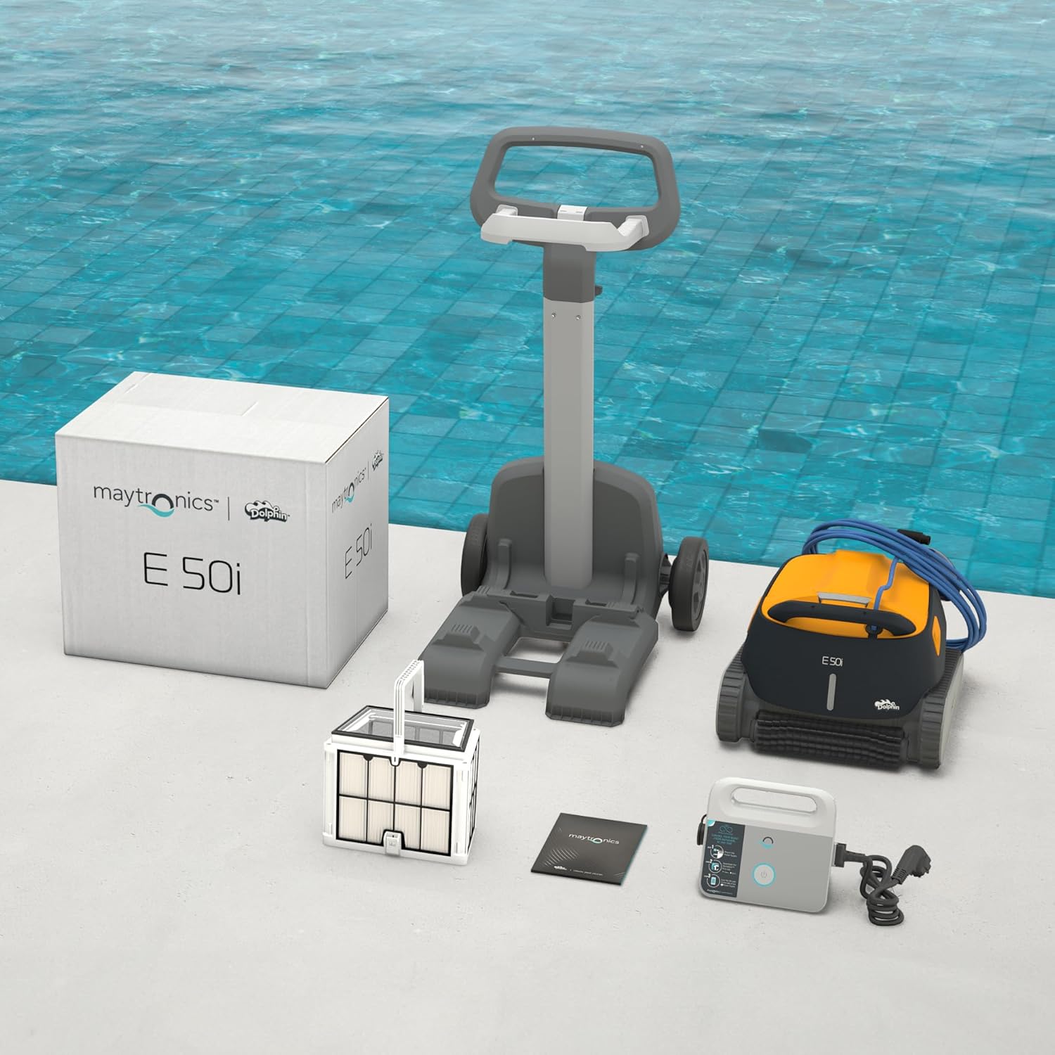 Dolphin - E50i série - piscine jusqu'à 15m - nettoyage complet - E50i