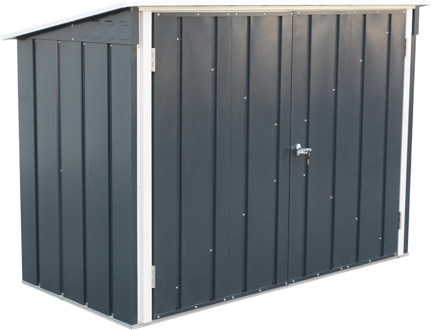 Duramax - Abri à vélos double - 203x101x146 cm - métal, portes verrouillables