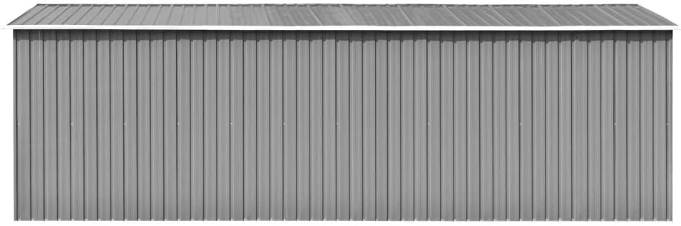 Générique Abri de Jardin 257x580x181 cm Métal Gris,Maison & Jardin, Pelouses & Jardins, Vie en extérieur, Structures extérieures, Cabanes & abris de Jardin, Gris (Poids 122.05KG)