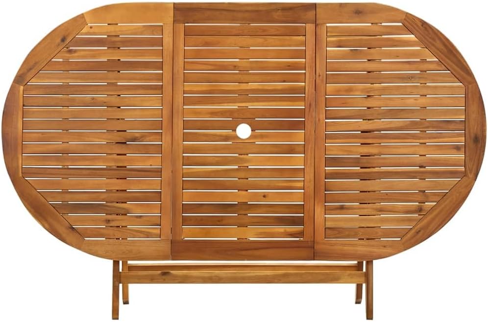 vidaXL - Table pliante extérieur - 160x85x75 cm - acacia massif