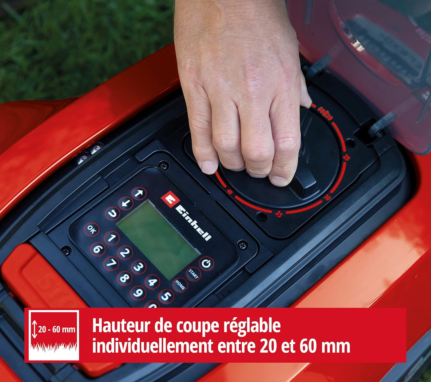 Einhell - FREELEXO série - pour 800 m² - Bluetooth, pente 35%, LCD, 800-LCD-BT