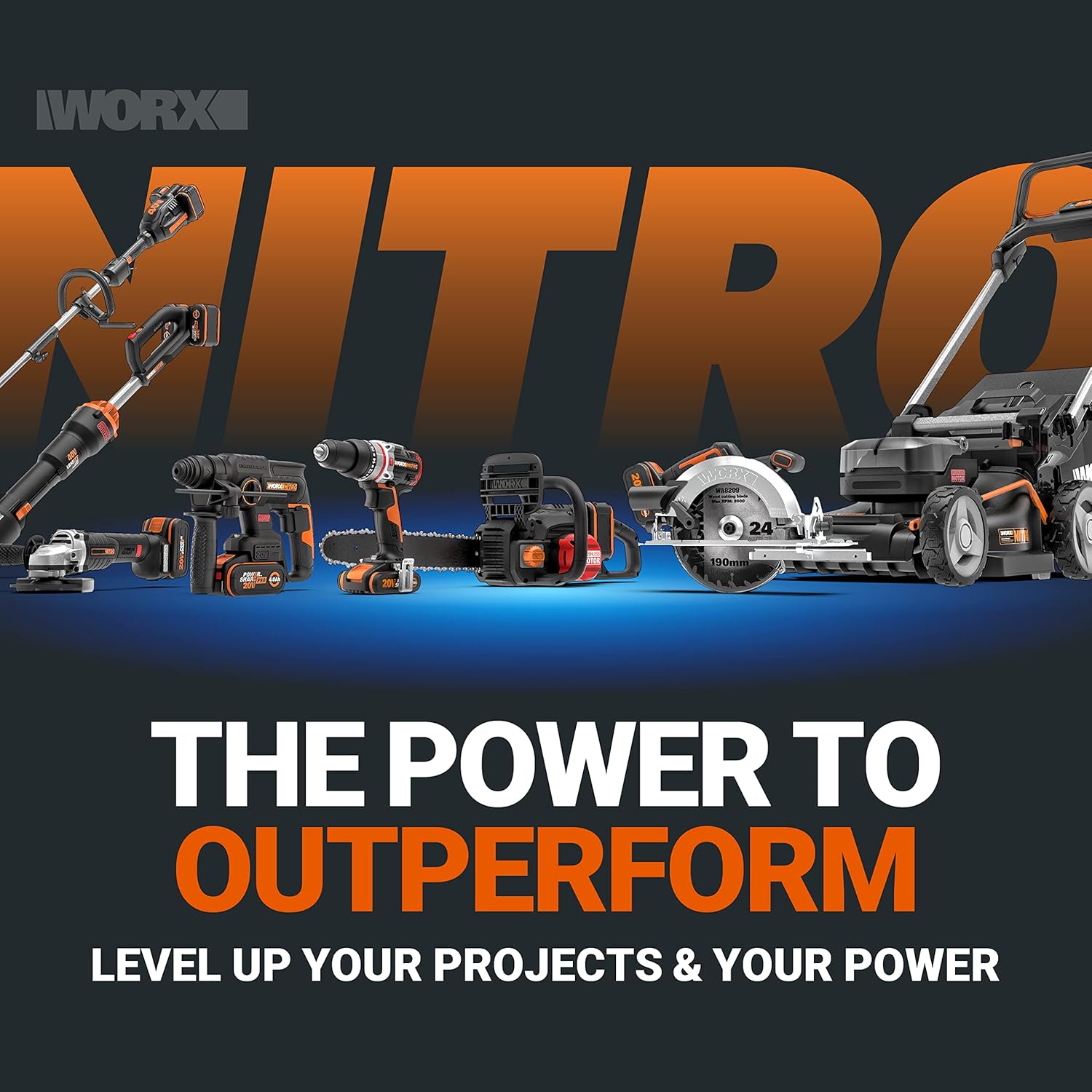 WORX - scie sabre sans fil 20V, 29mm course, moteur brushless - WX516.9