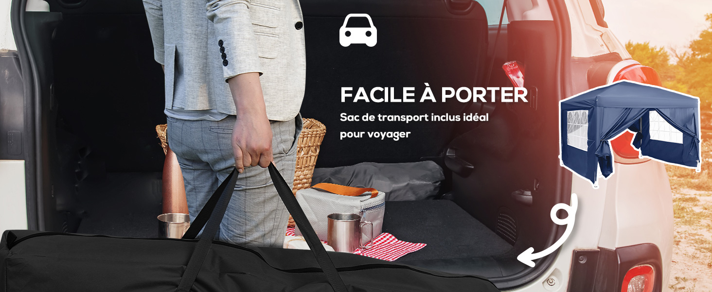 un homme tenant un sac de bagages