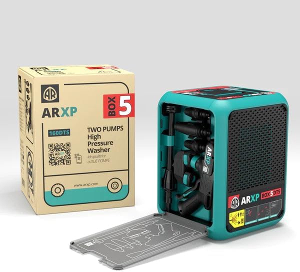 ARXP Nettoyeur Haute Pression BOX5 160DTS compact (2700 W, 160 bar, 850 l/h)