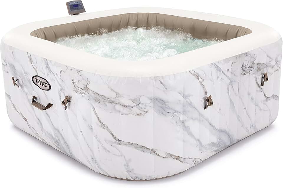 Intex - Pure Spa Calacatta 4 places - spa gonflable rond - 28464EX