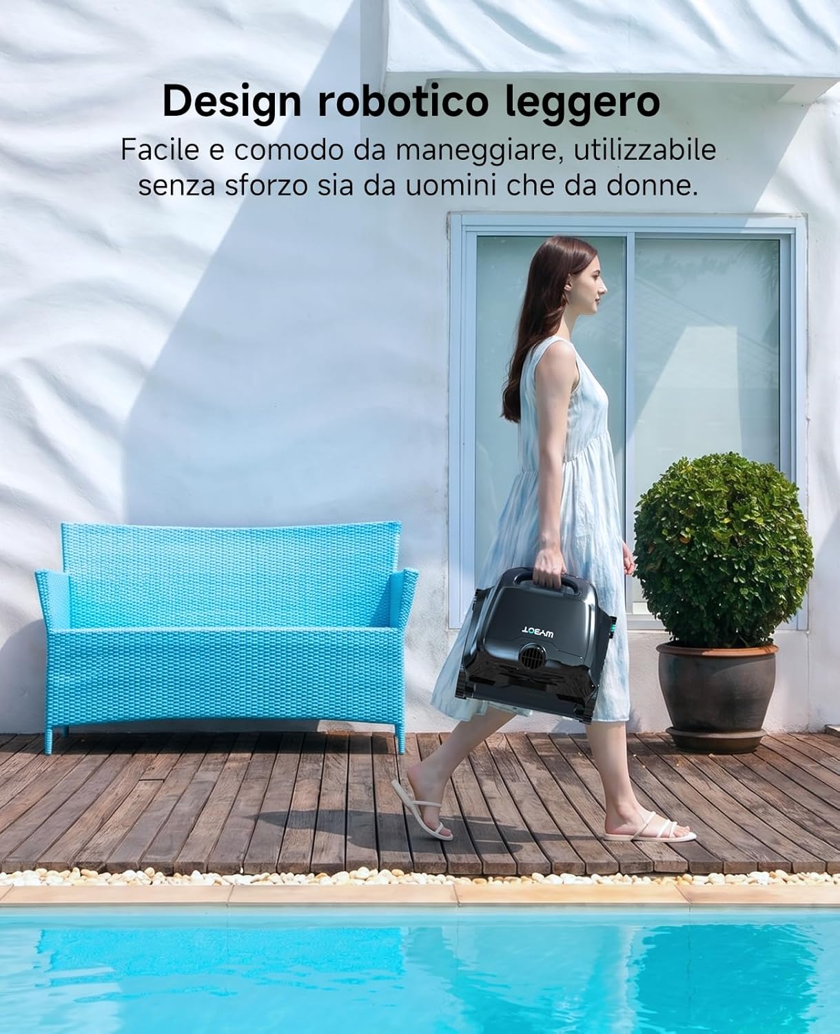 WYBOT - robot piscine OS600 - 120 min autonomie, navigation intelligente