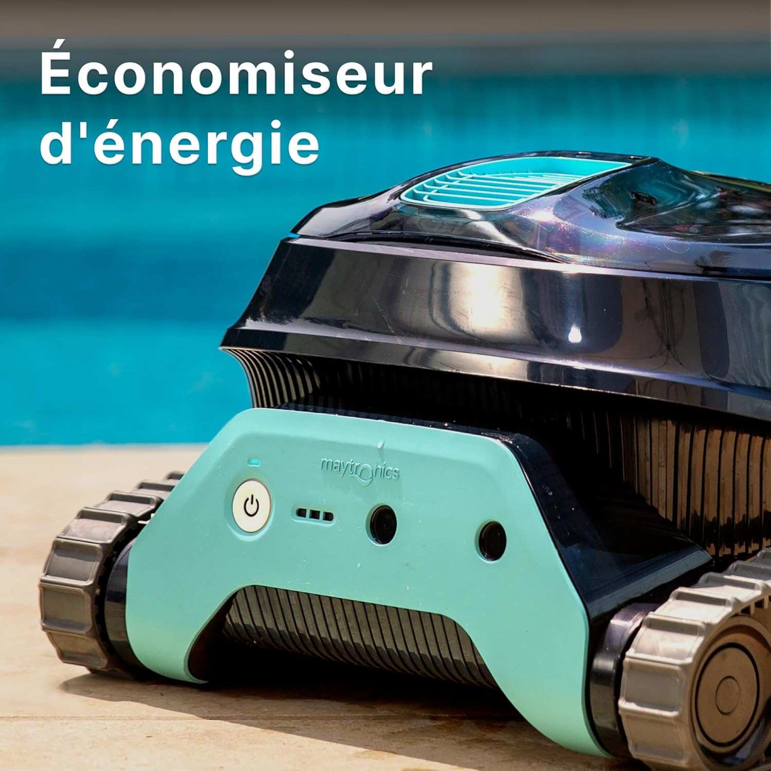 Dolphin Liberty 300 Robot Piscine sans Fil, Robot Piscine Fond et Parois, Ligne d'eau, Mode Éco, Système de Filtration Ultra-Fine, 150Min d'Autonomie, Sélecteur de Cycle, pour Piscines Jusqu’à 10 m
