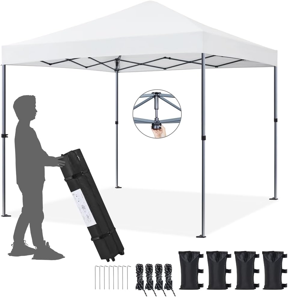 Yaheetech - Tonnelle pliable 3x3m - sac de transport, sacs de sable