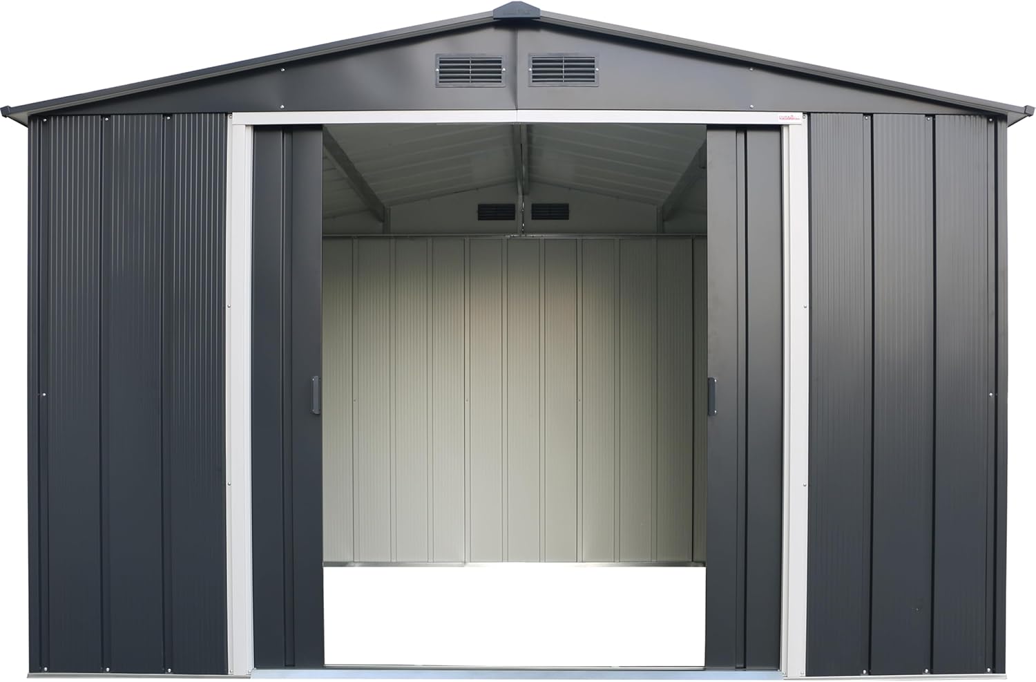 Duramax - ECO série - 10 x 8 (7,80 m²) - abri de jardin métal robuste, toit renforcé, anthracite