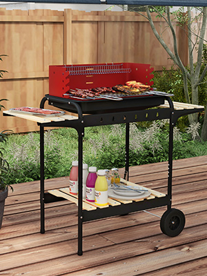 barbecues camping fonte pieds a exterieur