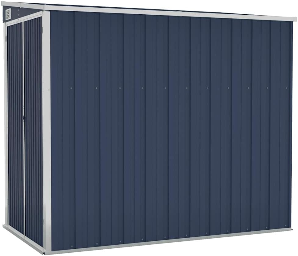 Générique Abri de Jardin Mural Anthracite 118x194x178 cm Acier