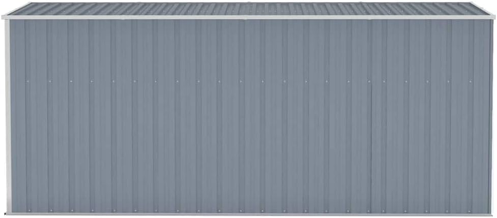 Générique Abri de Jardin Mural Gris 118x382x178 cm Acier galvanisé, Maison & Jardin, Pelouses & Jardins, Vie en extérieur, Structures extérieures, Cabanes & abris de Jardin, Gris, (Poids 47.9KG)