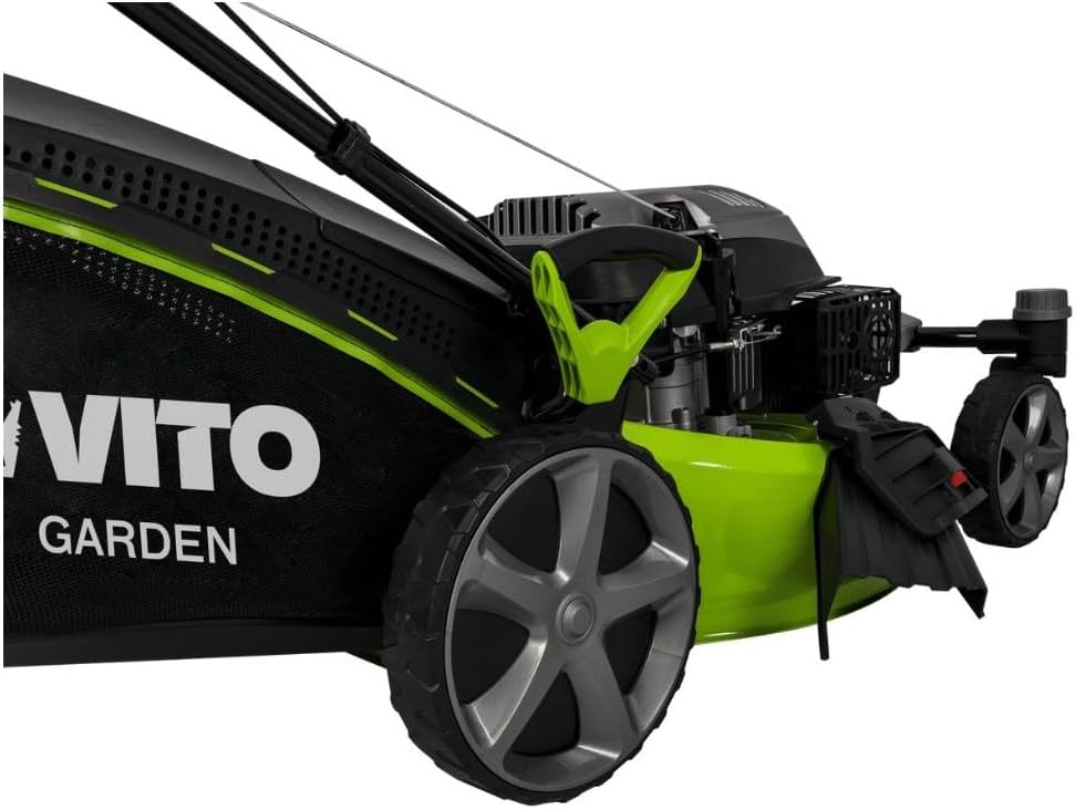 VITO - tondeuse thermique série Pro - 508mm - 6,5CV 196cm³, 6 hauteurs, mulching, éjection, 2000m²