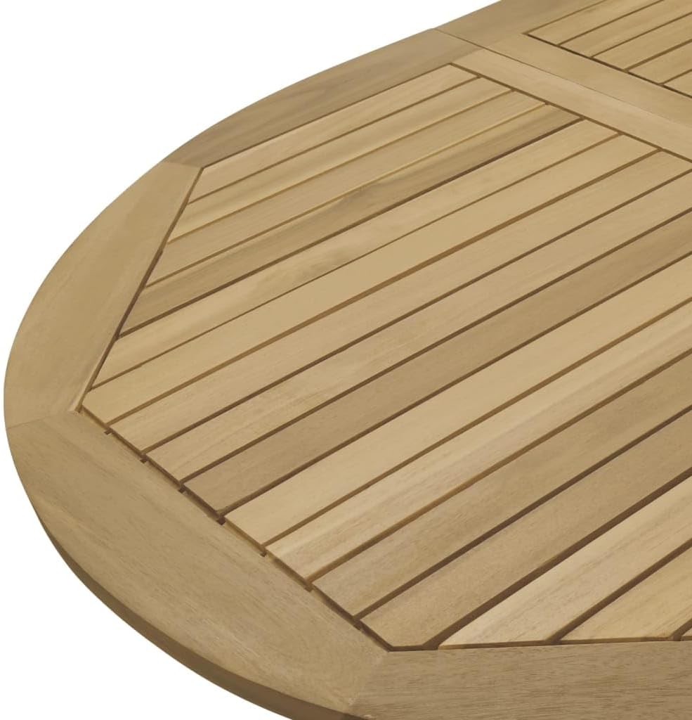 vidaXL - Table de jardin pliante, bois d'acacia, patio extérieur, moderne