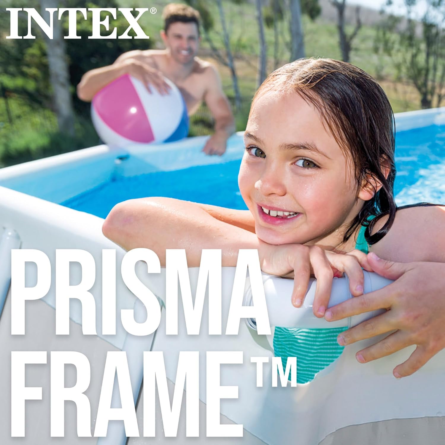 Intex - Prism Frame Rectangulaire - 4x2x1,22m - Kit piscine tubulaire