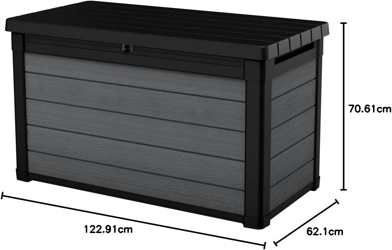 Keter Coffre de jardin Cortina gris - 380 litre