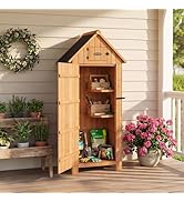 HOMAVO Abri de Jardin en Bois avec Protection UV - Toit en appentis - Abri de Jardin en Bois avec...
