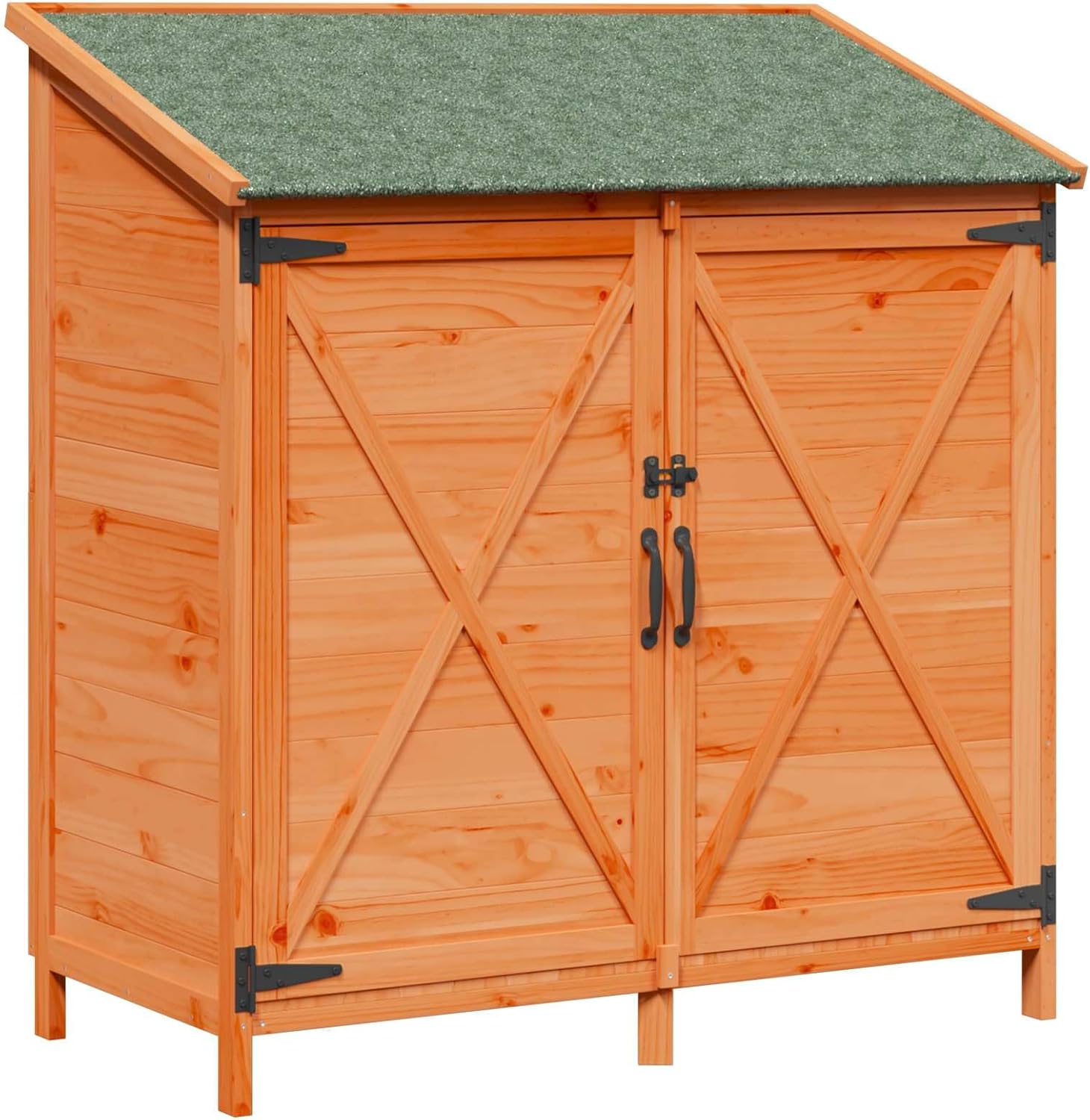 vidaXL - Abri de jardin bois, 106x56x113,5 cm, rangement spacieux, résistant intempéries
