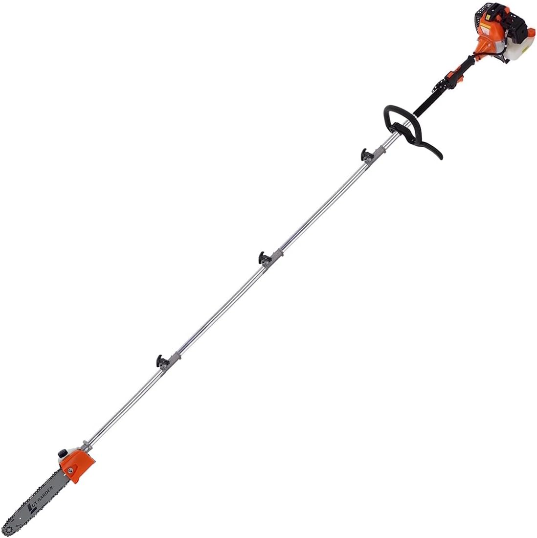 GT GARDEN - élagueuse thermique sur perche - 4,15 m - 52 cm³, 3 CV