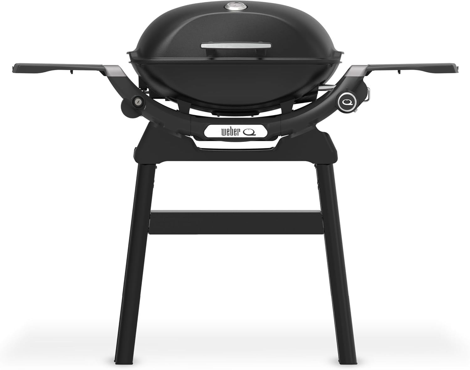 Weber - Q 2200N série barbecue gaz, compact, fonte émaillée, brûleur puissant, tablettes, noir minuit, Q2200N