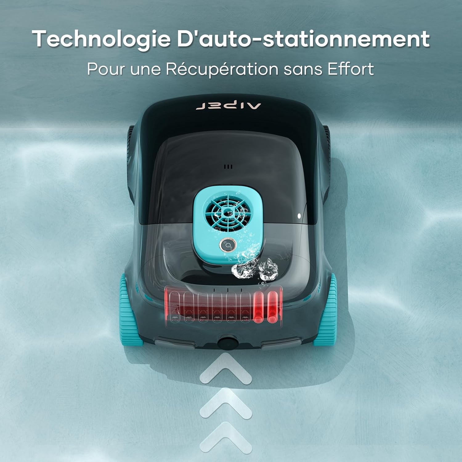 AIPER - Robot piscine sans fil - 100-130 min autonomie, filtration avancée, stationnement auto