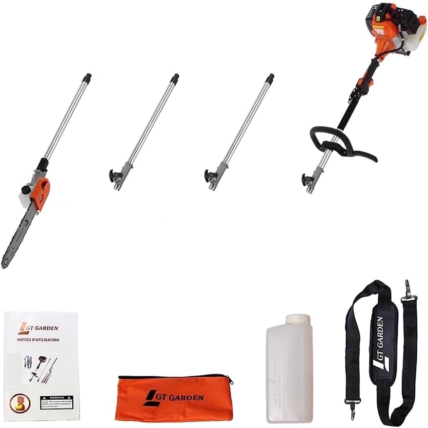 GT GARDEN - Élagueuse thermique perche orientable 4,15m 52cm3 3CV