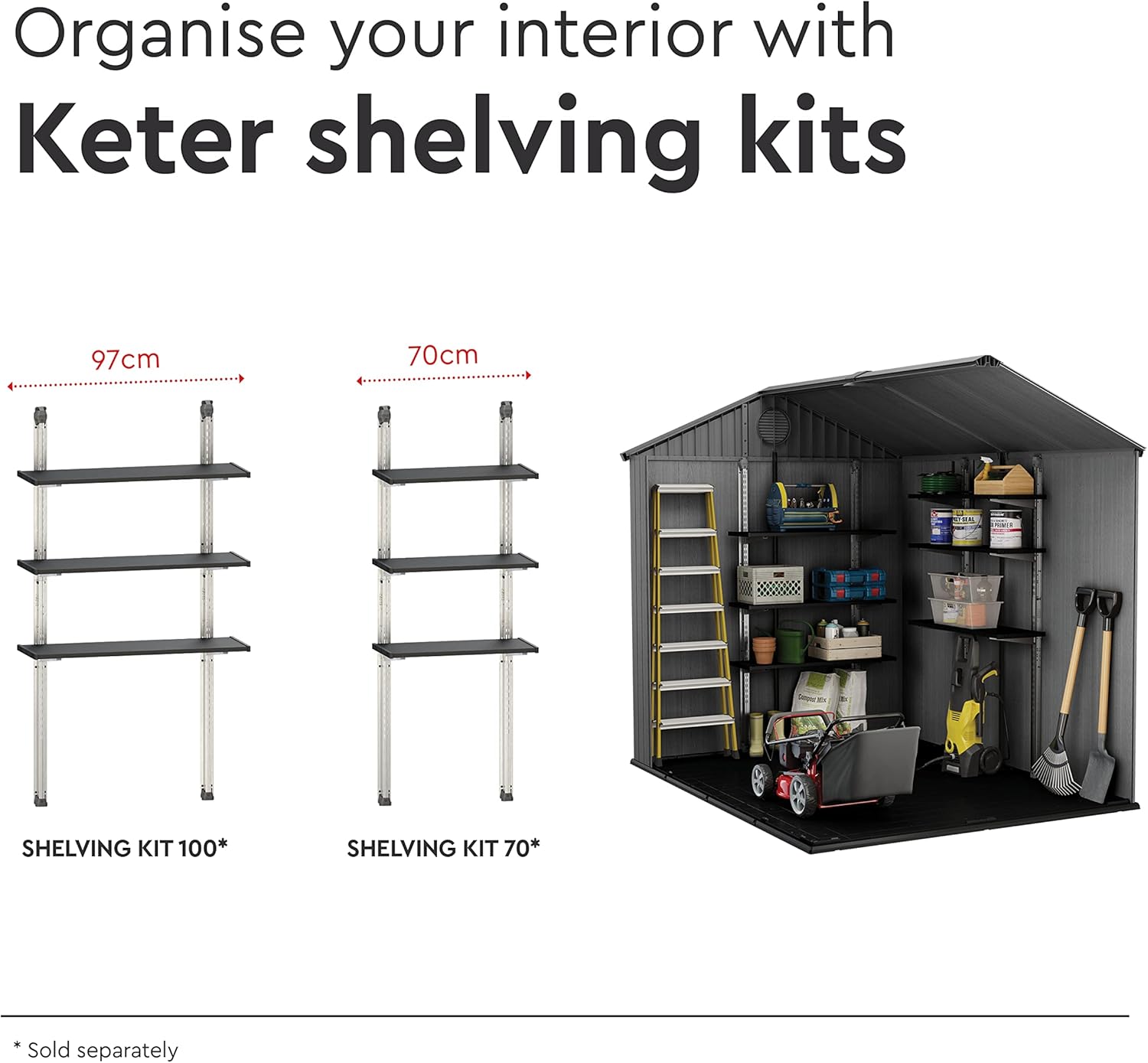 KETER - ABRI Darwin 68-4,5m² - Gris