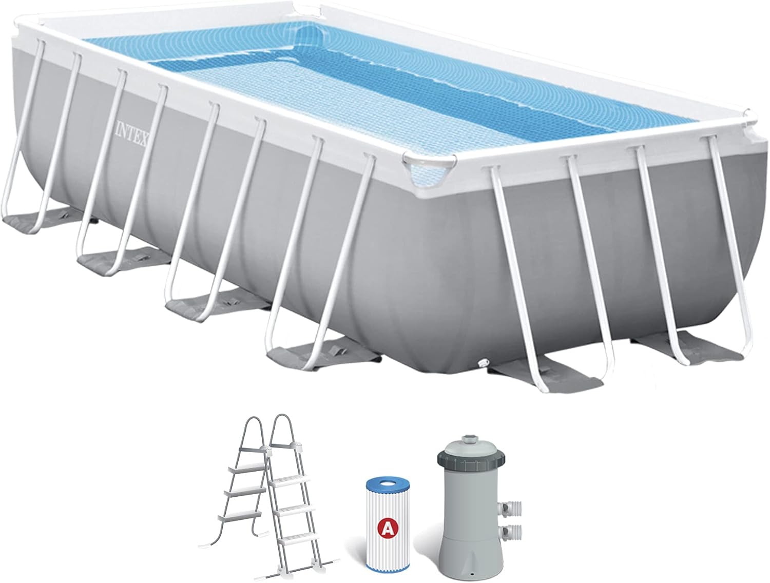 Intex - Piscine Prism Frame rectangulaire - 4x2x1m - tubulaire