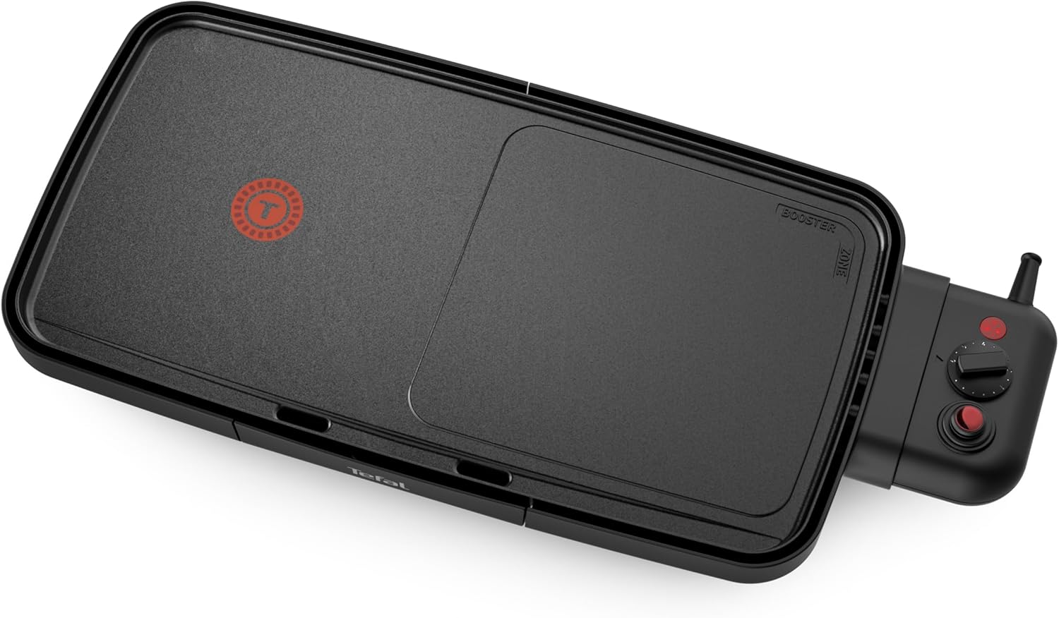 Tefal - Booster Plancha électrique 2200W 2 zones, grande surface, thermostat réglable CB642800