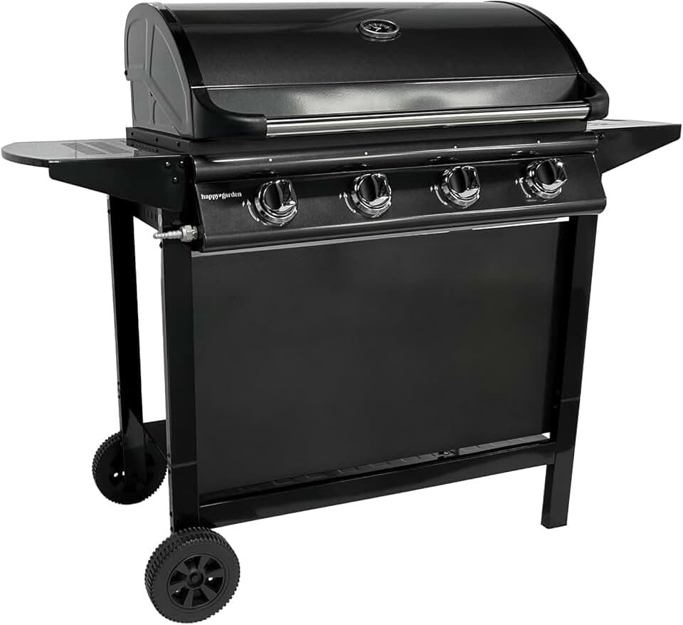 Happy Garden - Barbecue gaz RENO - 4 brûleurs 14kW avec thermomètre