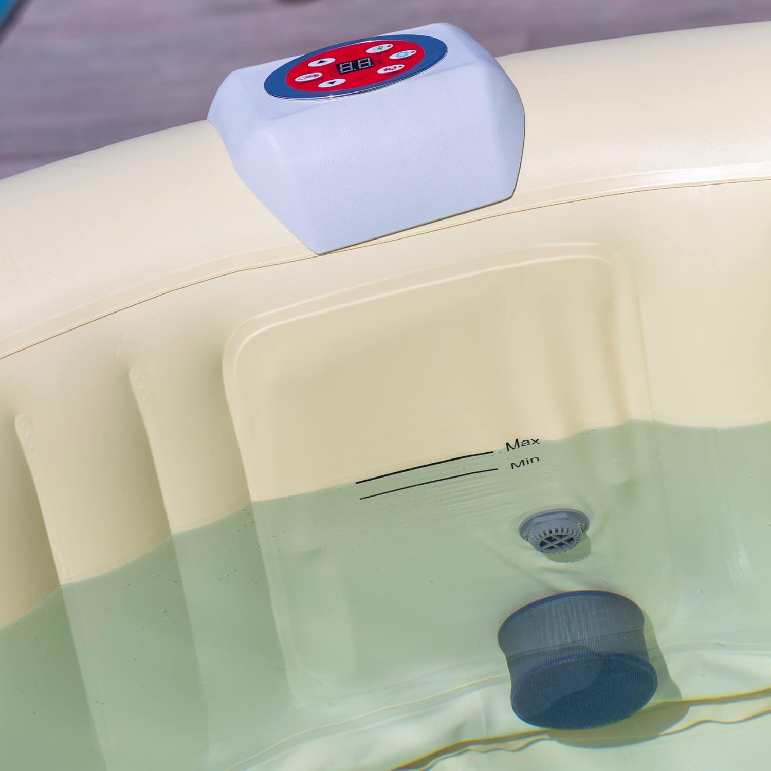 Ease.Zone - Bain à remous Ovale - 190x120x65 cm - Pompe 30 W, 550 L