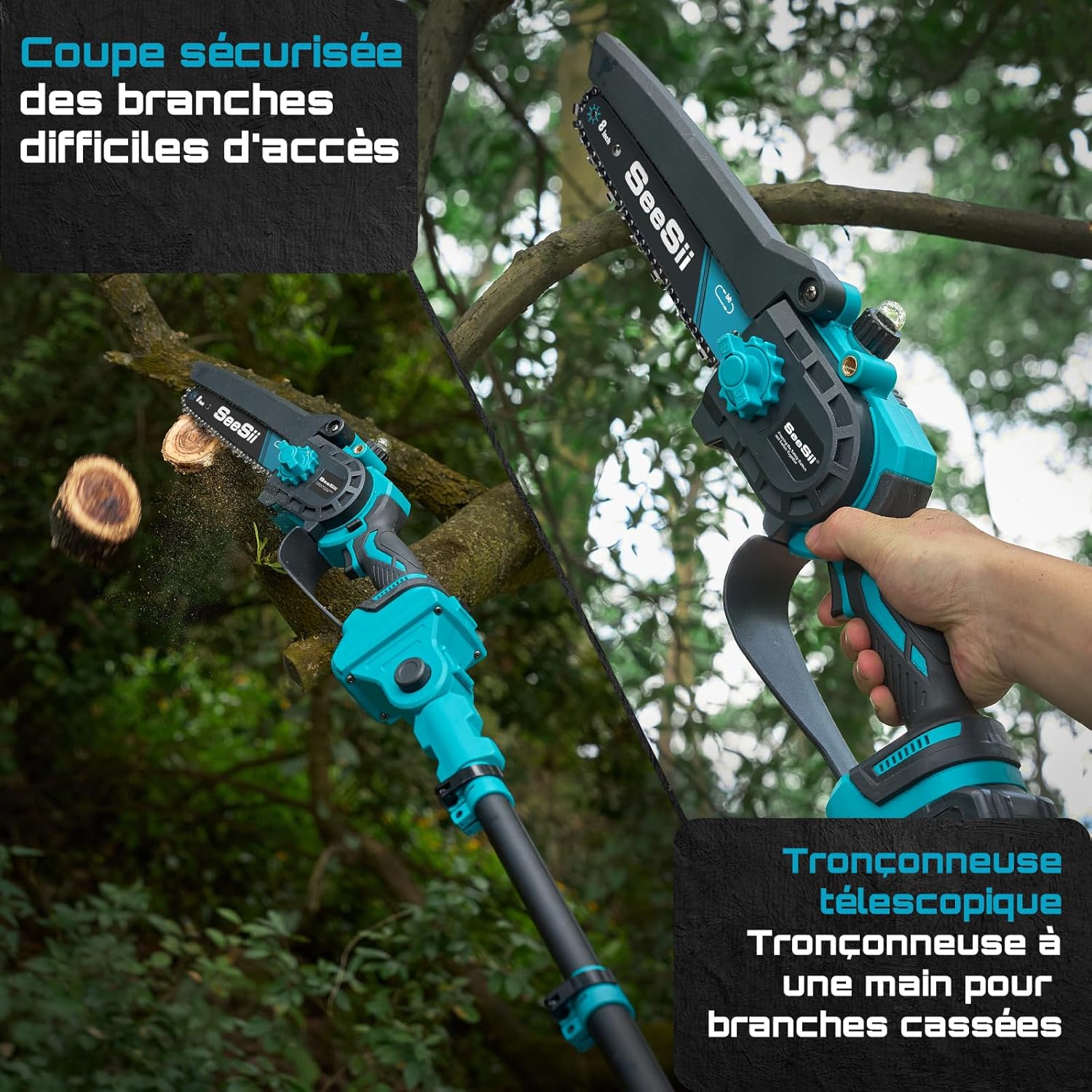 SEESII - PS810 - mini tronçonneuse 8