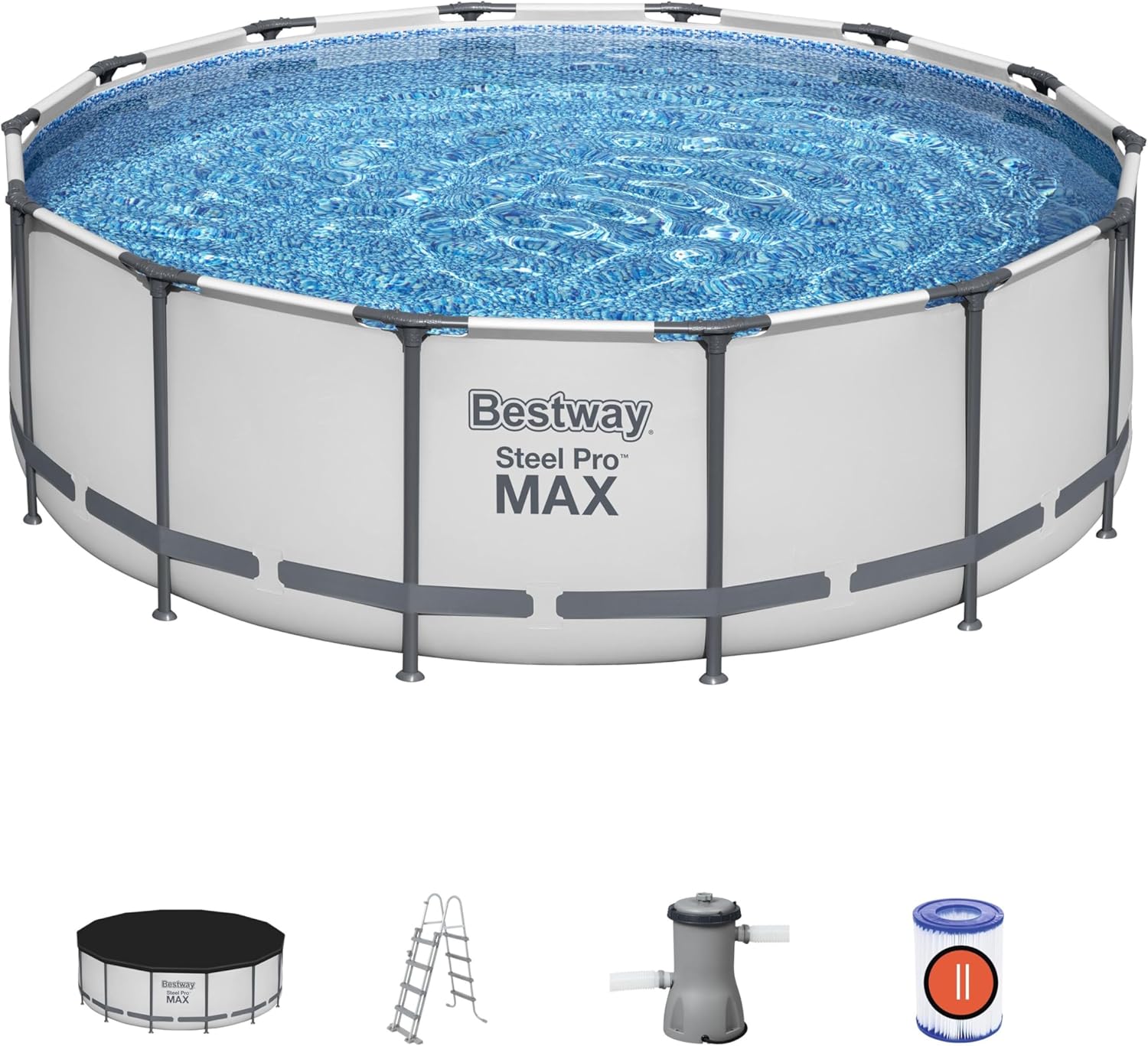 Bestway - Steel Pro Max série - 4,27x1,22m - piscine hors sol ronde
