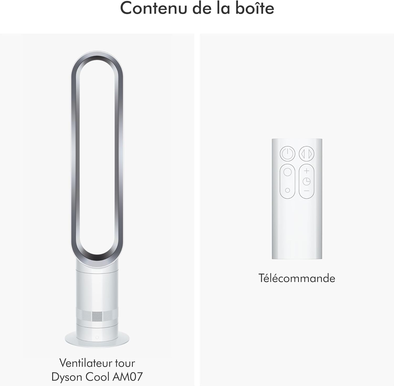 Dyson - ventilateur colonne Cool, Air Multiplier, blanc/argent, AM07