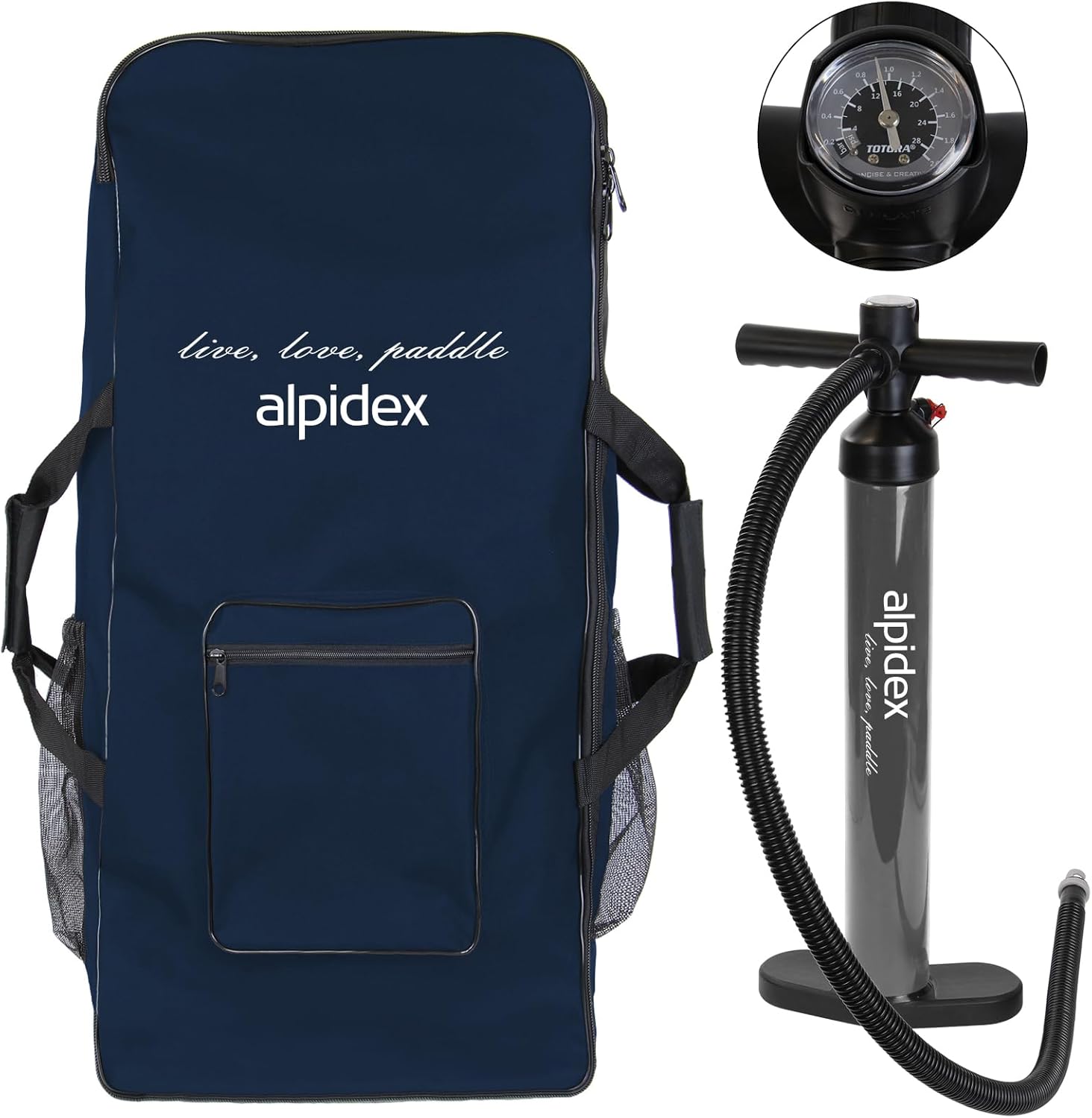 ALPIDEX - Stand Up Paddle Board - 320x76x15 cm - gonflable, kit complet, 200 kg