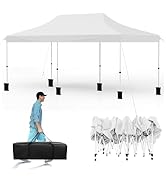 RELAX4LIFE Tonnelle Pliante 3x6 Imperméable, Barnum Pliant 3x6, Tente de Réception Anti-UV, Haute...