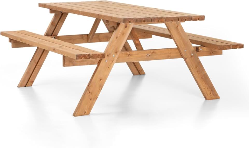 Amata - Table classique UNGURS - bois extérieur pliant - résistante intempéries