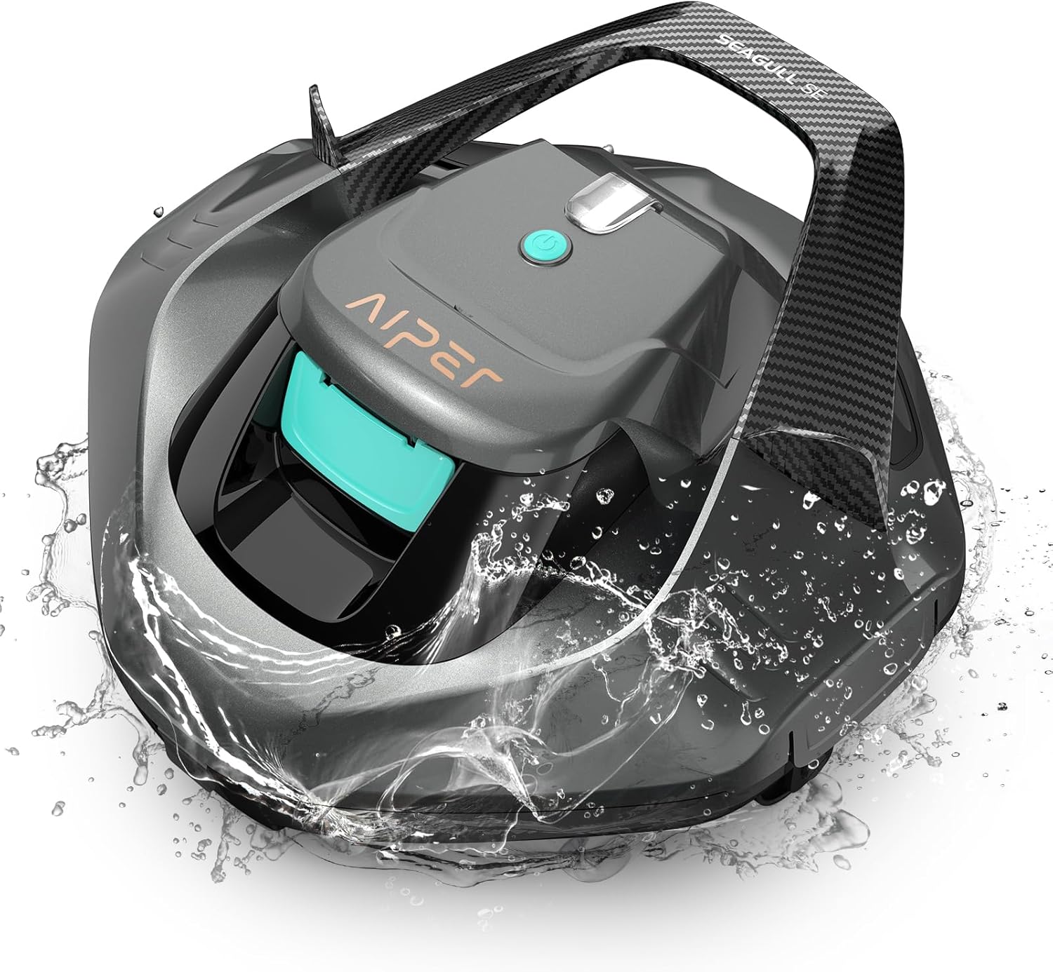 AIPER - Robot piscine sans fil - 80 m² - double moteur, 90 min