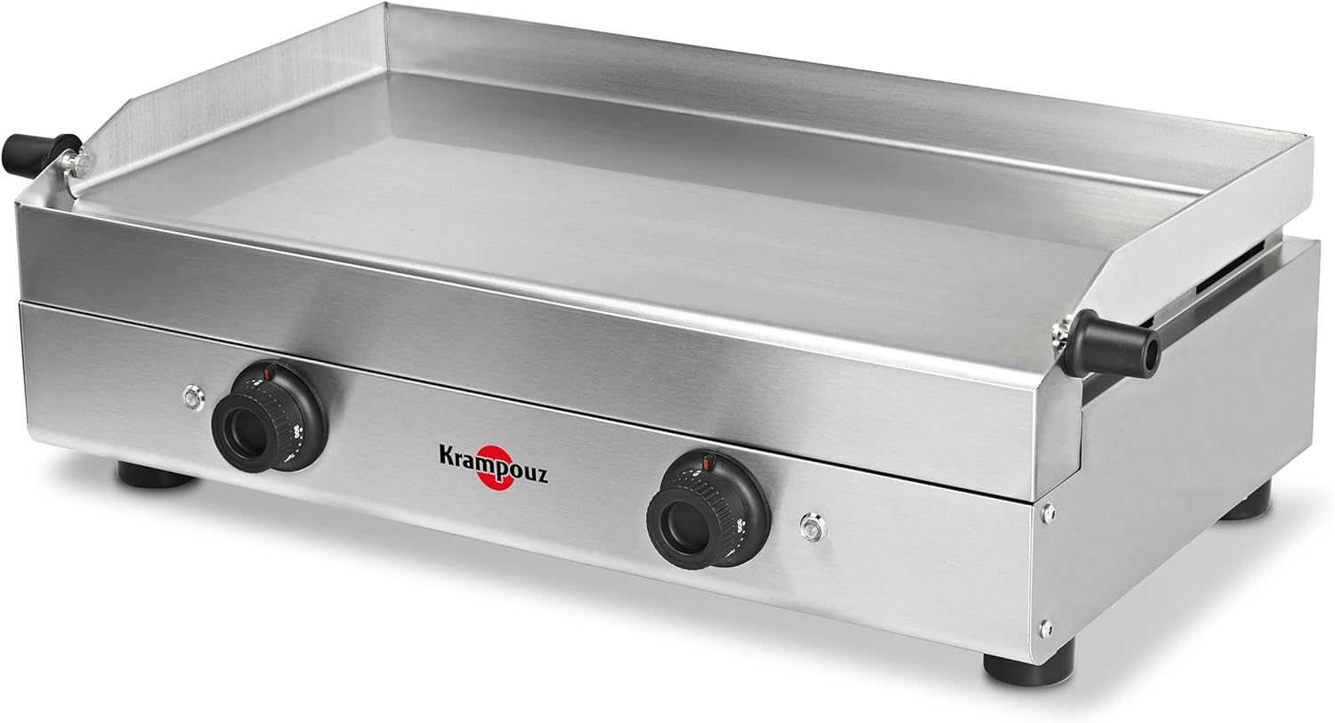 Krampouz - Plancha Saveur - 64x33cm inox, 3200W, 2 zones, thermostats PFSV2AA-KR