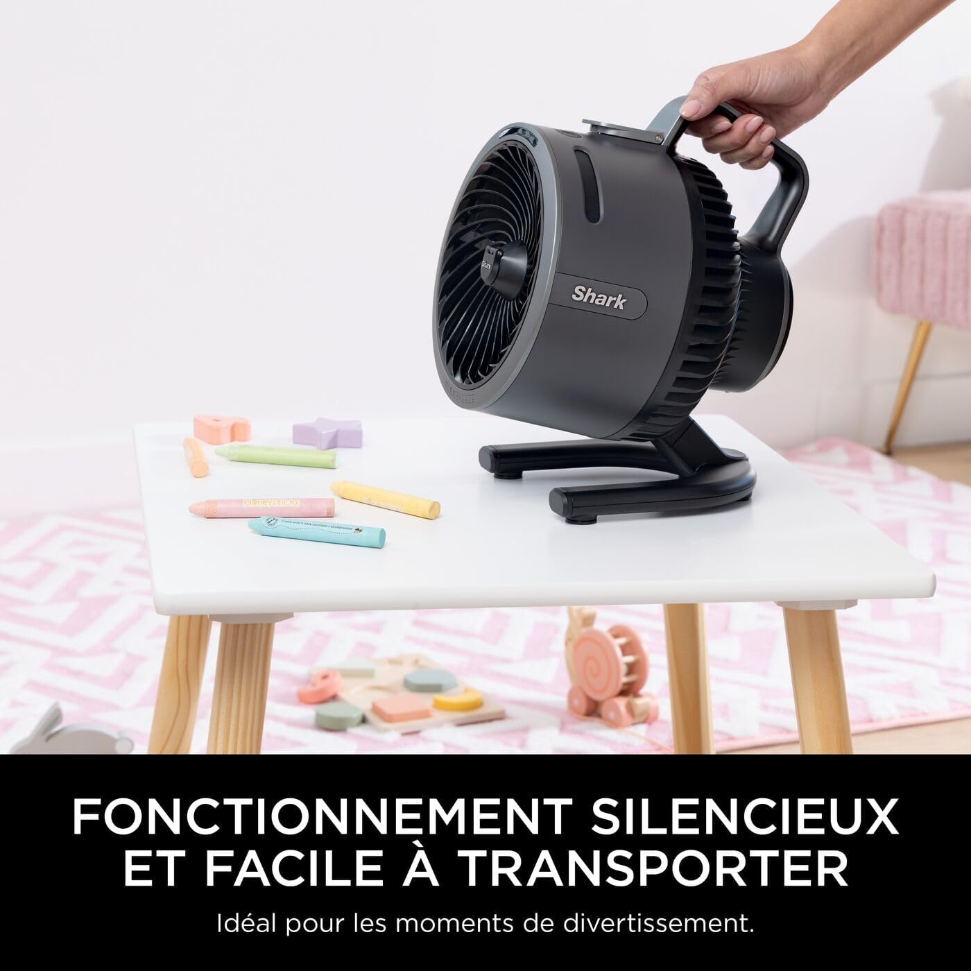 Shark - FlexBreeze - ventilateur brumisateur portable, léger, 5 vitesses silencieux, utilisation sans fil, FA050EU
