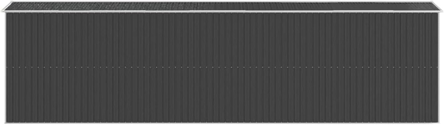 ShGaxin Abri de jardin, abris pour parcelles, abris de jardin, abri de jardin extérieur, maisons préfabriquées, acier galvanisé anthracite 192 x 772 x 223 cm