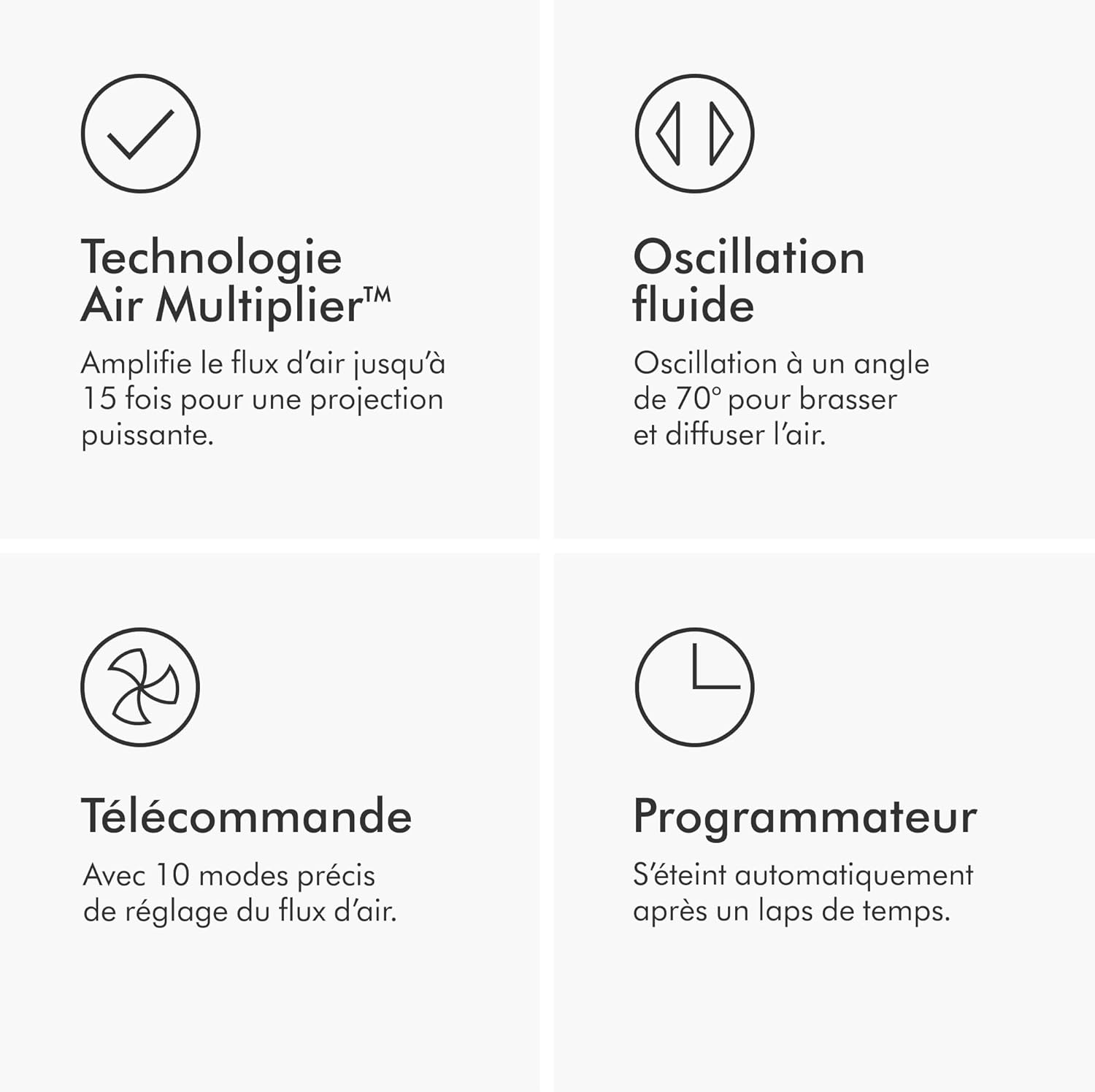 Dyson - ventilateur colonne Cool, Air Multiplier, blanc/argent, AM07