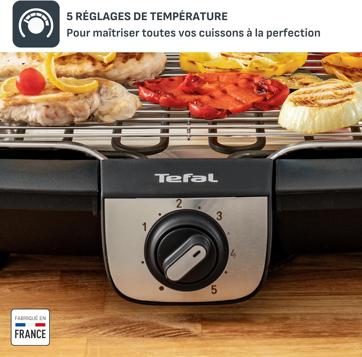 Tefal - Easy Grill 2en1 - plancha, 2100 W, peu de fumée - YY3818FB